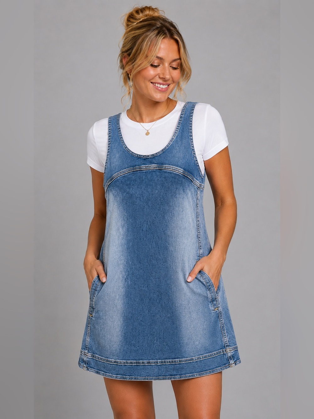 Anthropologie Jean overall dress - Picture 1 of 3